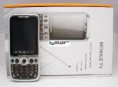 Celular W58 c/ TV Cigarrette Lighther 2 Chips Quadriband - Prata/Rosa